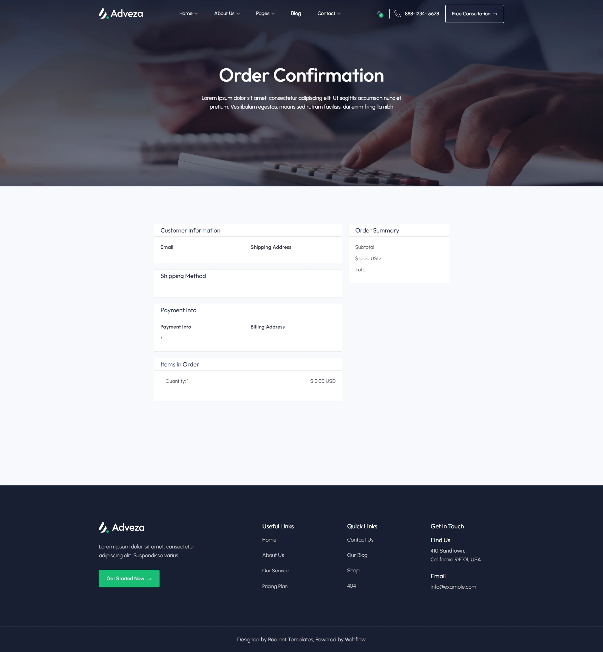 Shop Page